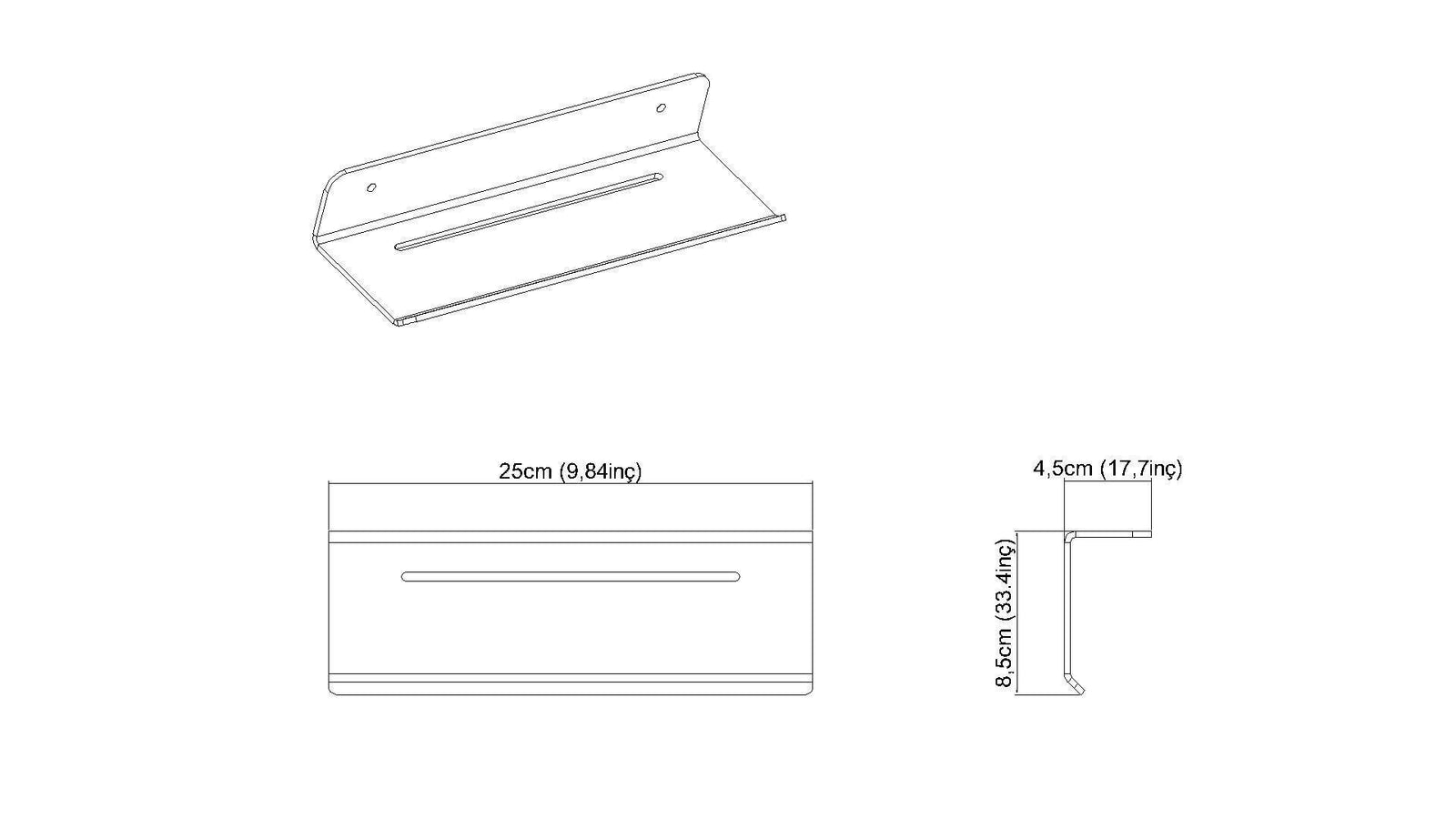 Wall-Mounted Bathroom Shelf - image 5
