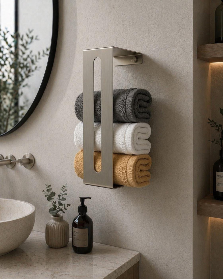 Wall-Mounted Towel Storage Rack - image 1