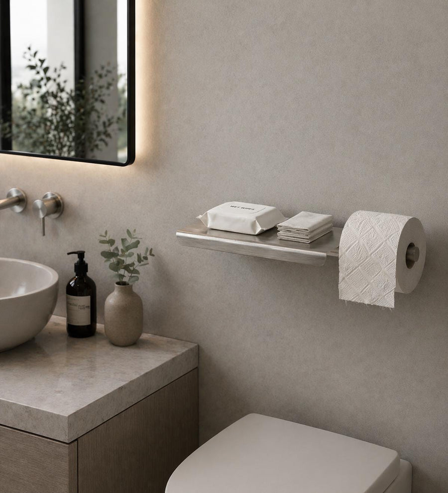 Toilet Paper Holder with Shelf - image 1
