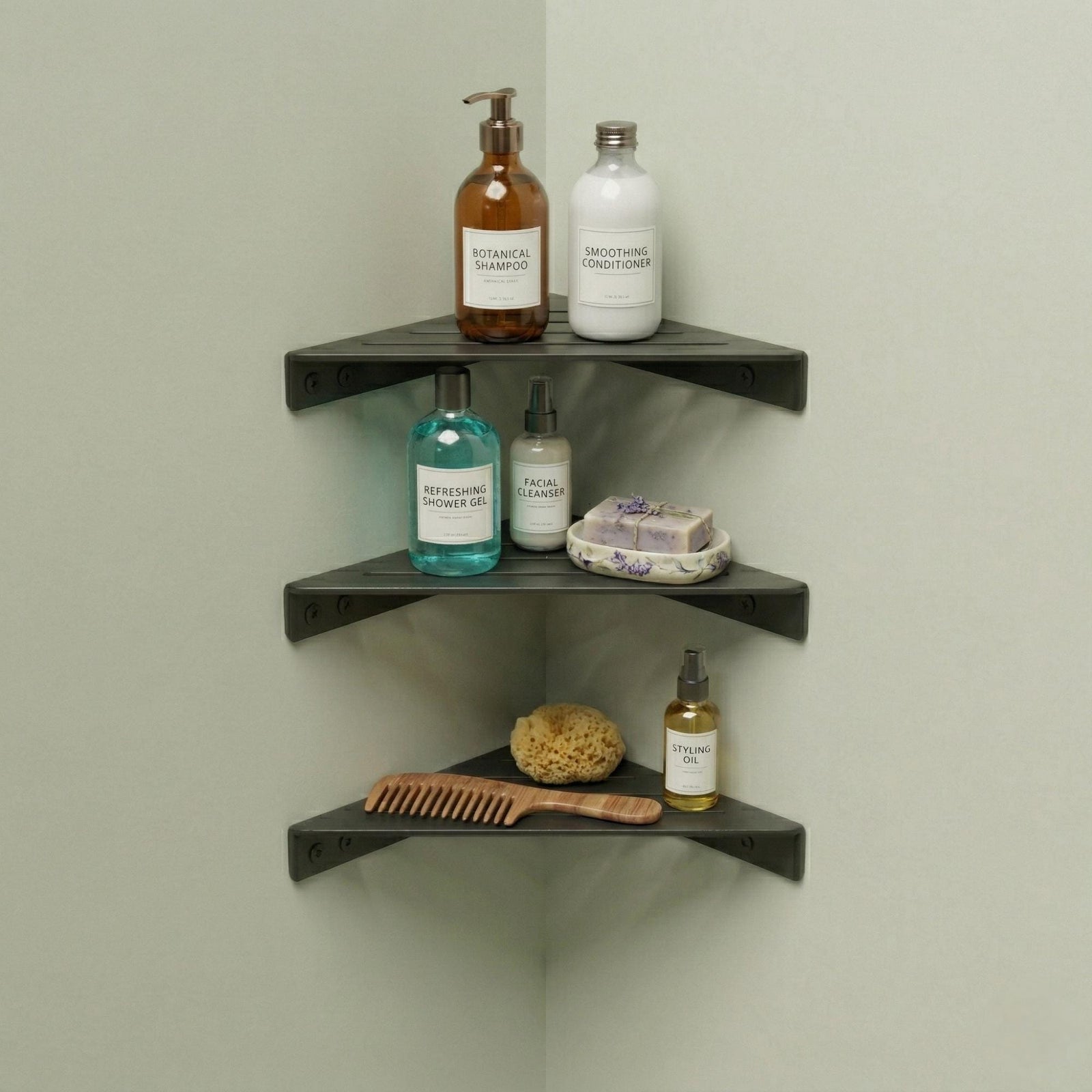 3-Tier Corner Bathroom Shelf - image 3