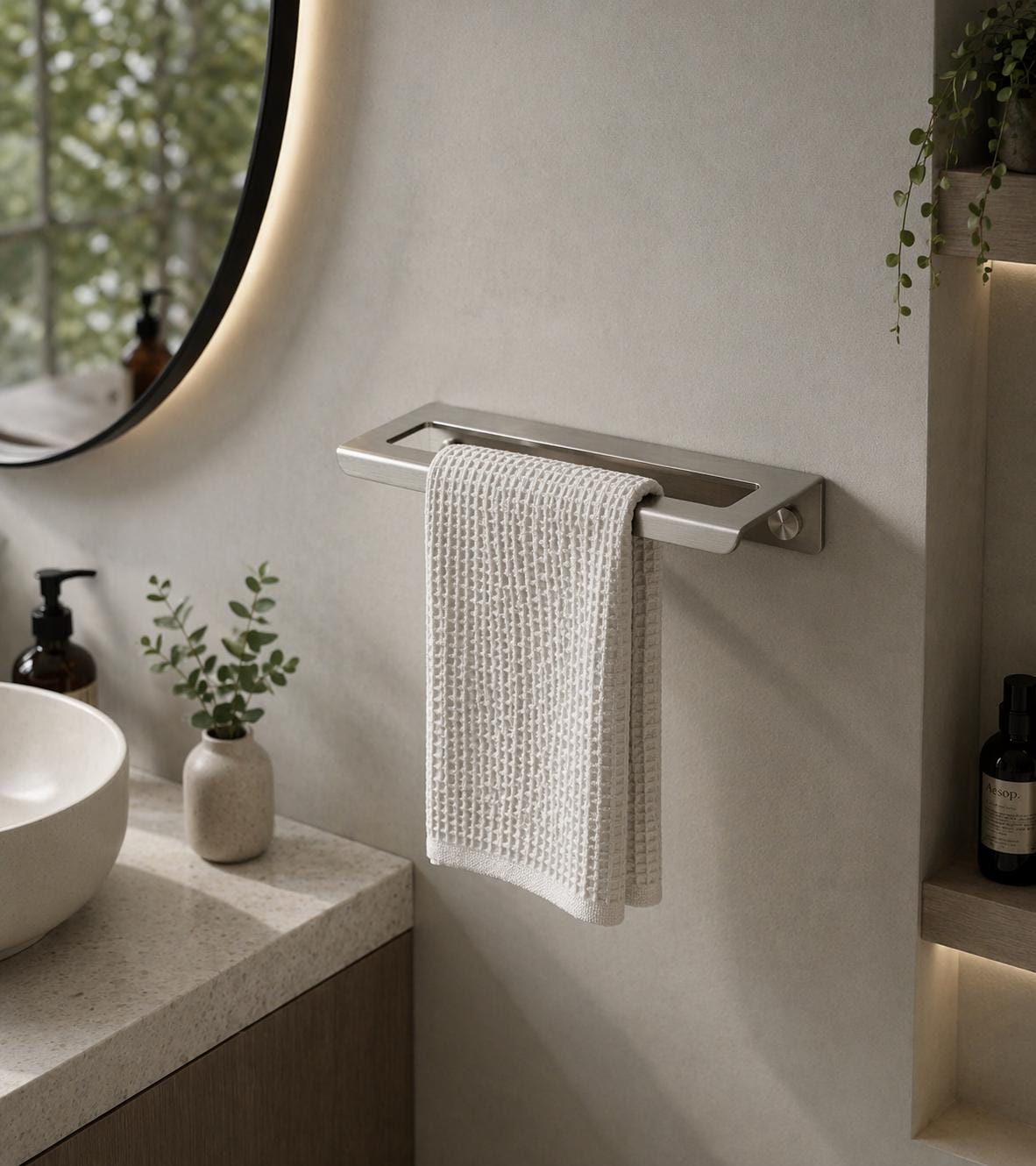 Wall-Mounted Towel Holder - image 1