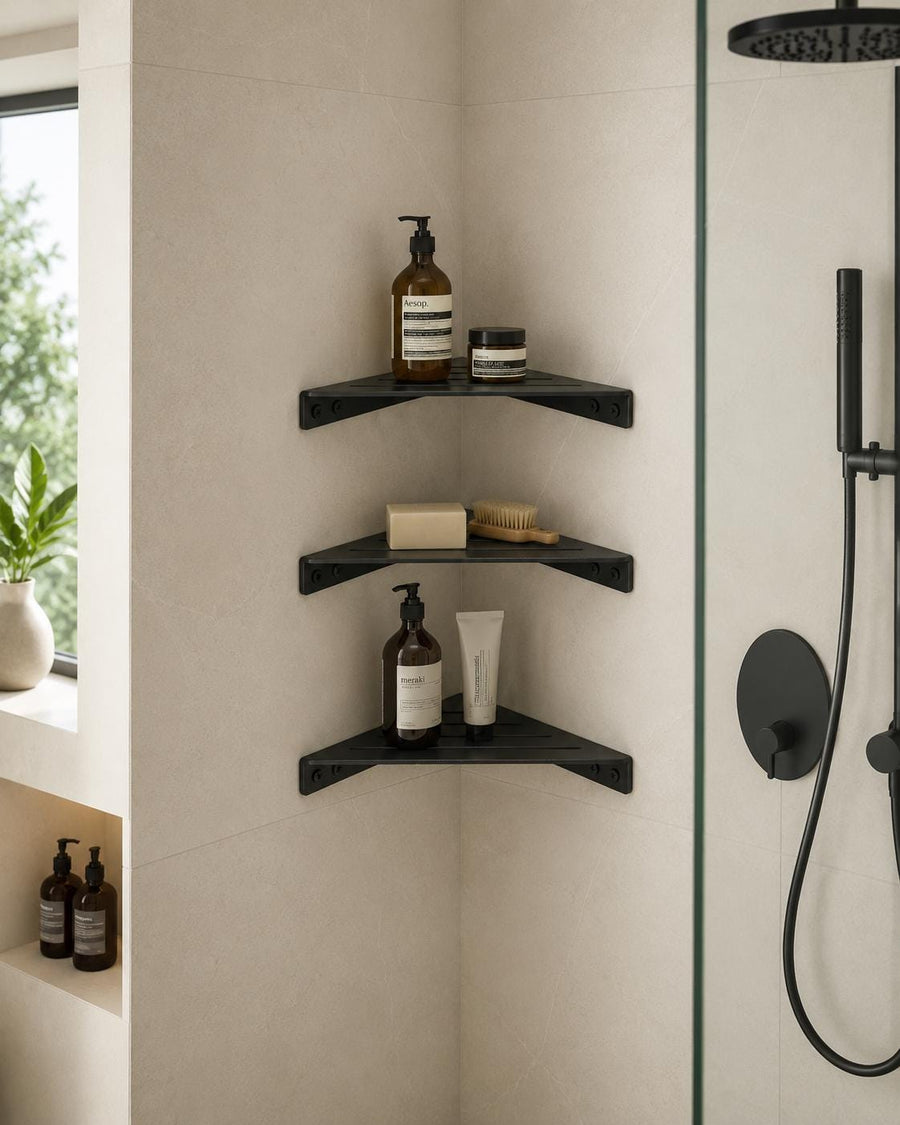 3-Tier Corner Bathroom Shelf - image 1