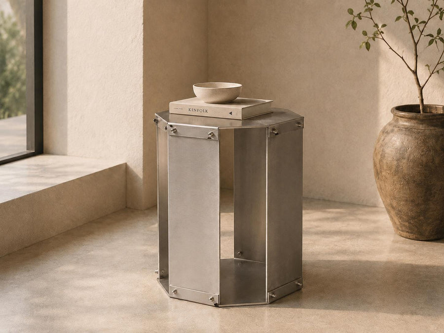 Hexagon Pedestal Table - image 1