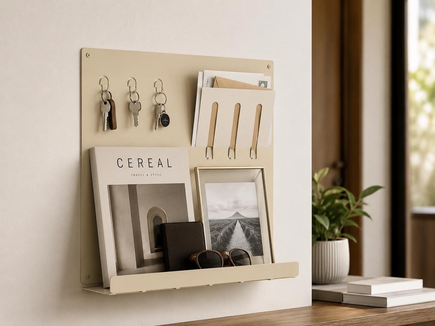 Entryway Organizer with Key Hooks - image 2
