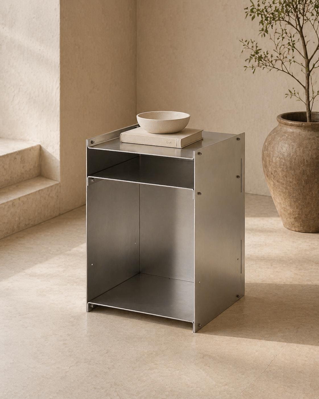 Metal Bedside Cabinet - image 1