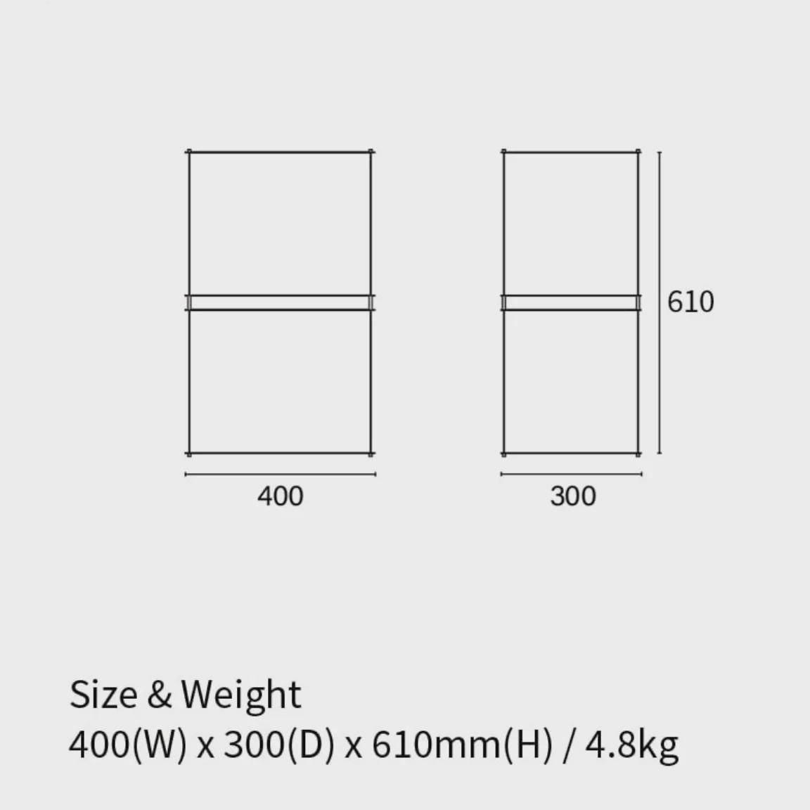 2-Tier Modular Shelf - image 4