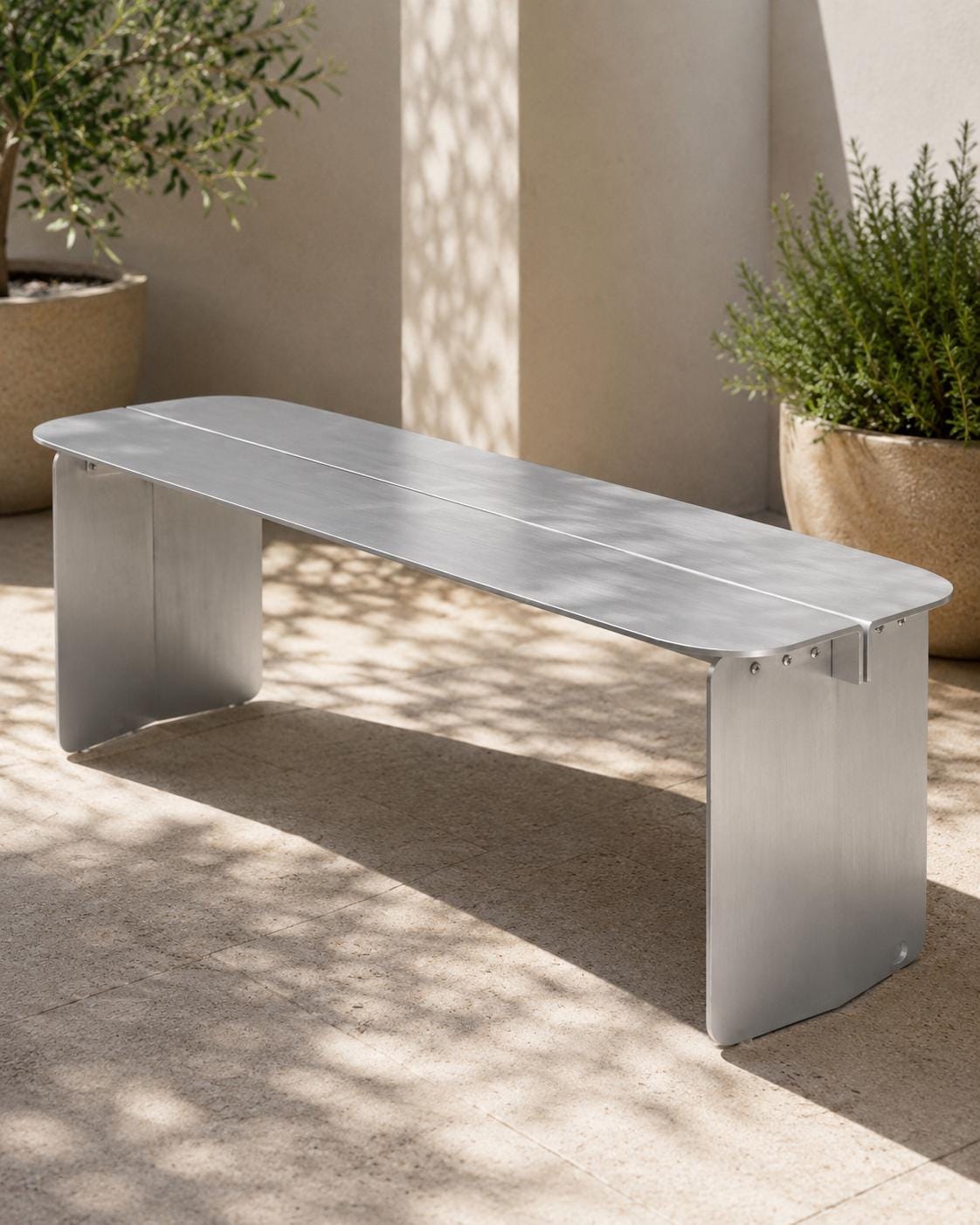 Aluminium Outdoor Bench - image 1