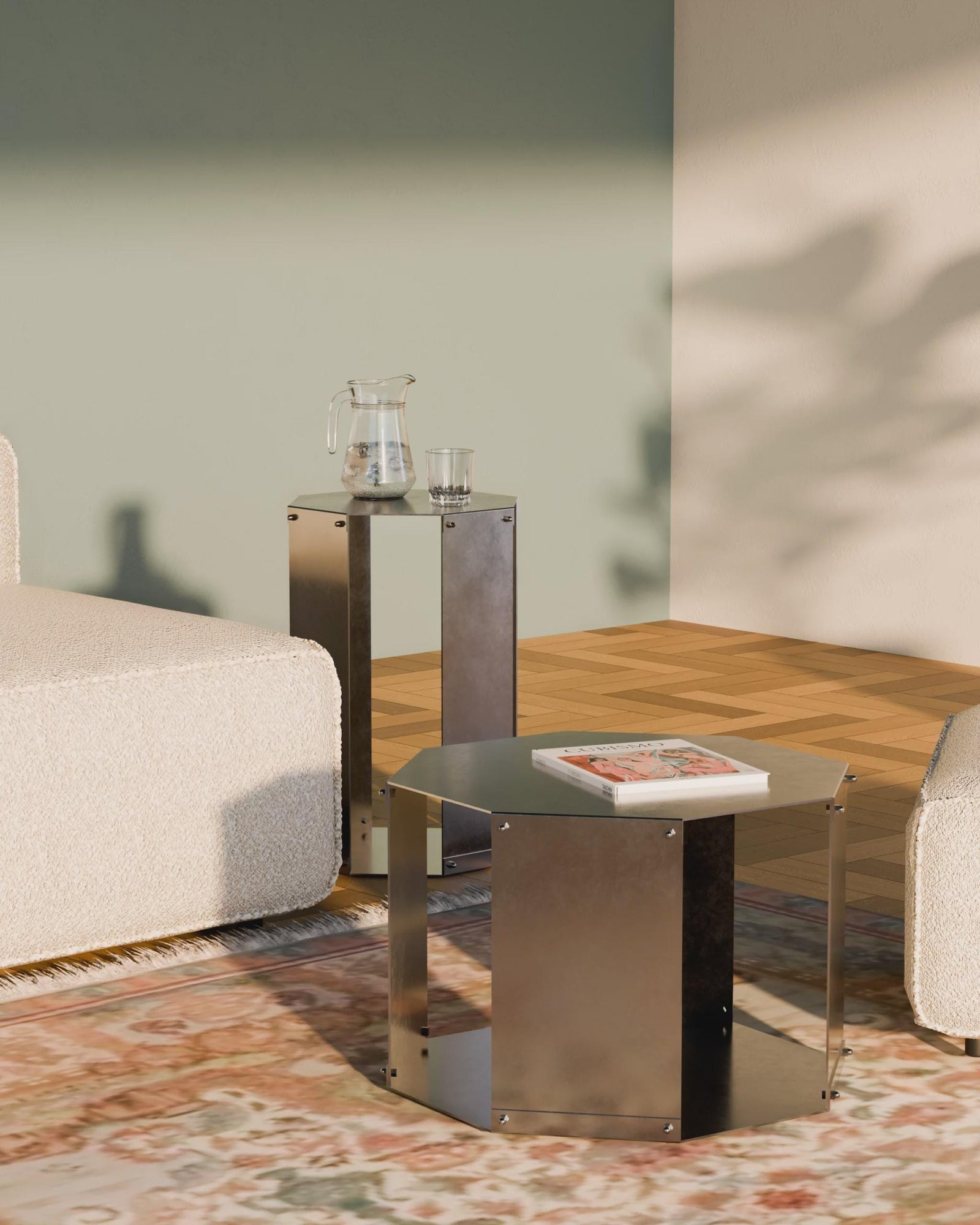 Hexagon Side Table - image 6