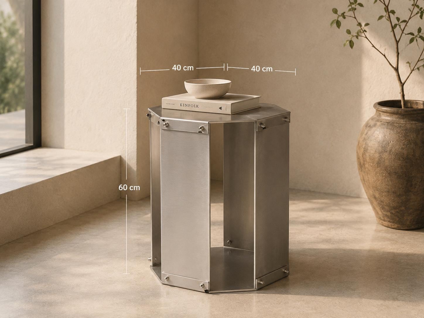 Hexagon Pedestal Table - image 7