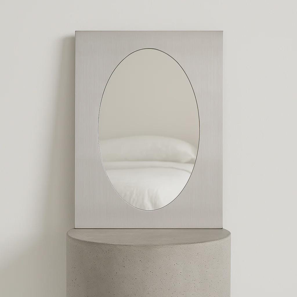 Minimal Metal Wall Mirror - image 3