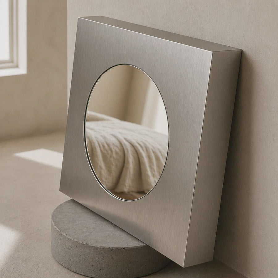Square Metal Wall Mirror - image 1