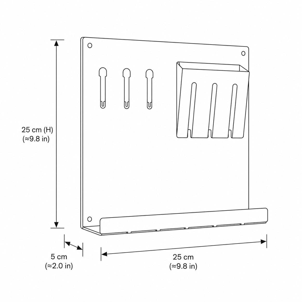 Entryway Organizer with Key Hooks - image 6