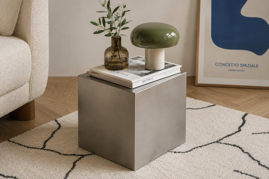 Metal Cube Side Table - image 1